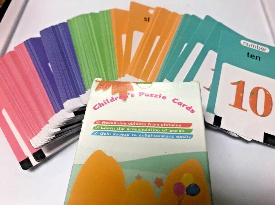 Children's Puzzle Cards ONLY Talking Flash Cards for Toddlers 224 Sight Words OpenBox. Toddler Learning Toys - This toddler flash card learning toy is
