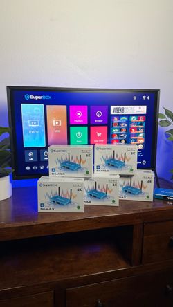 SuperBox S6 Max 6K Android Smart TV Box | Sports Movies TV | Voice Remote | No Monthly Fees