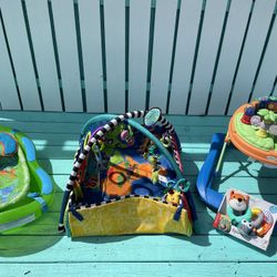 Safety First Baby Walker, Bath, Tub Jungle, Gym, Mat, And Spiral Toy