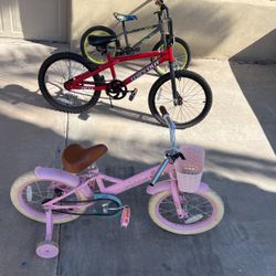 3 Bikes- Boy "Flex, Girl "Joystar", Boy "wipeout"