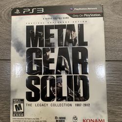 Metal Gear Solid: The Legacy Collection (PS3, 2013)-Artbook Bundle-Great Condition 