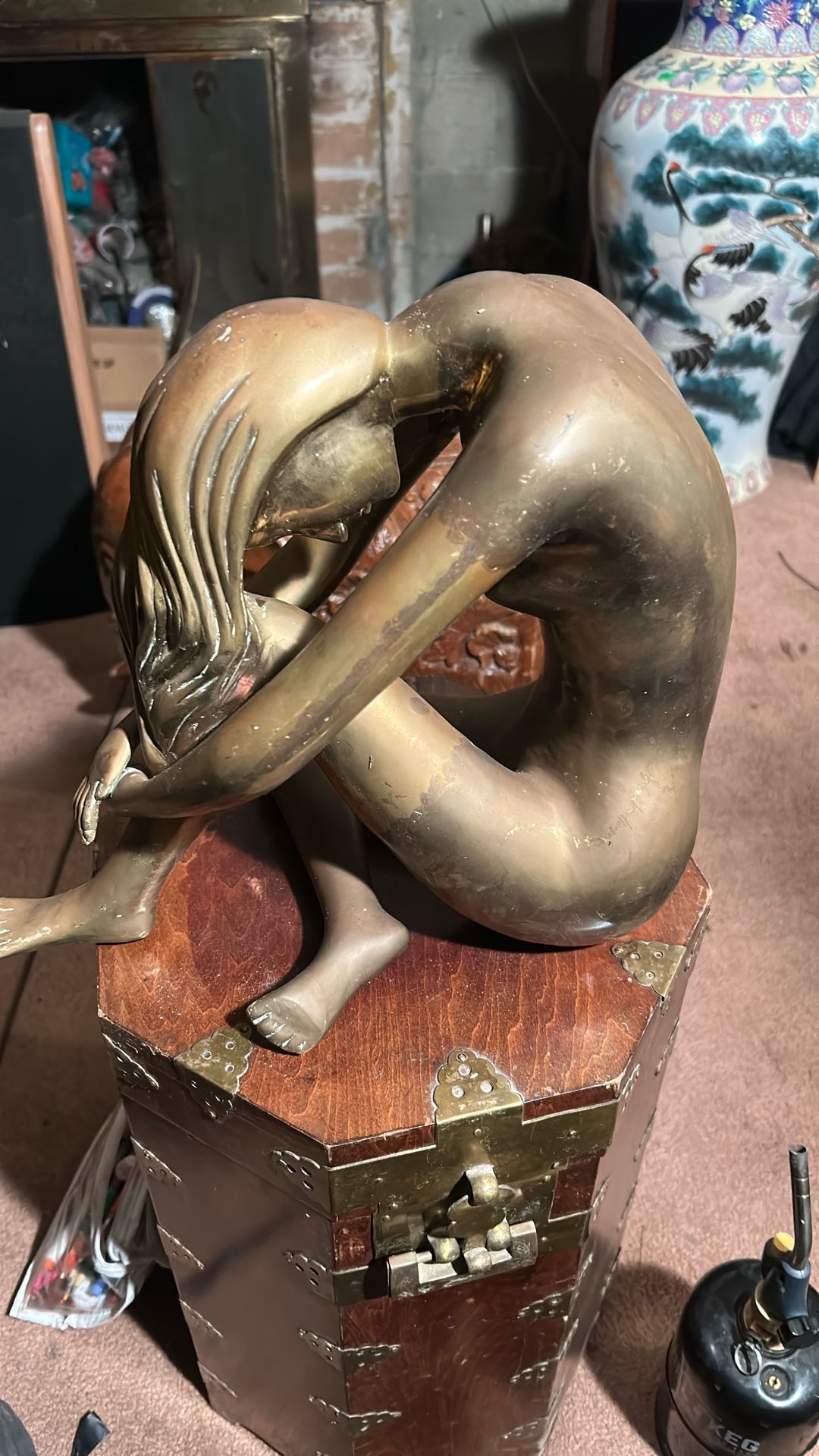Bronze Lady Statue
