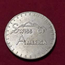 1974 Swiss America Draper Silver.999 Round 1oz. ~ rare vintage 