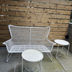 IKEA Patio Set - Loveseat & Tray Tables