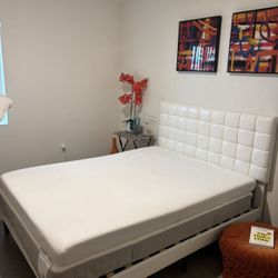 Bed Frame, Mattress, and Mattress Topper