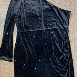 Sparkly Black Dress Plus Size 5x(fit3x)