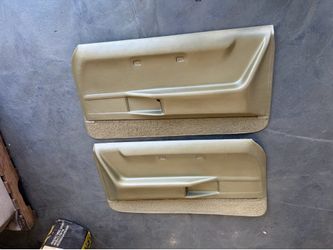 1968 Firebird Molded Door Panels; Deluxe Interior Ivy Gold Pair F62809 OER