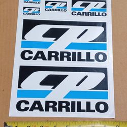CP Carrillo 6 Piece Sticker Set
