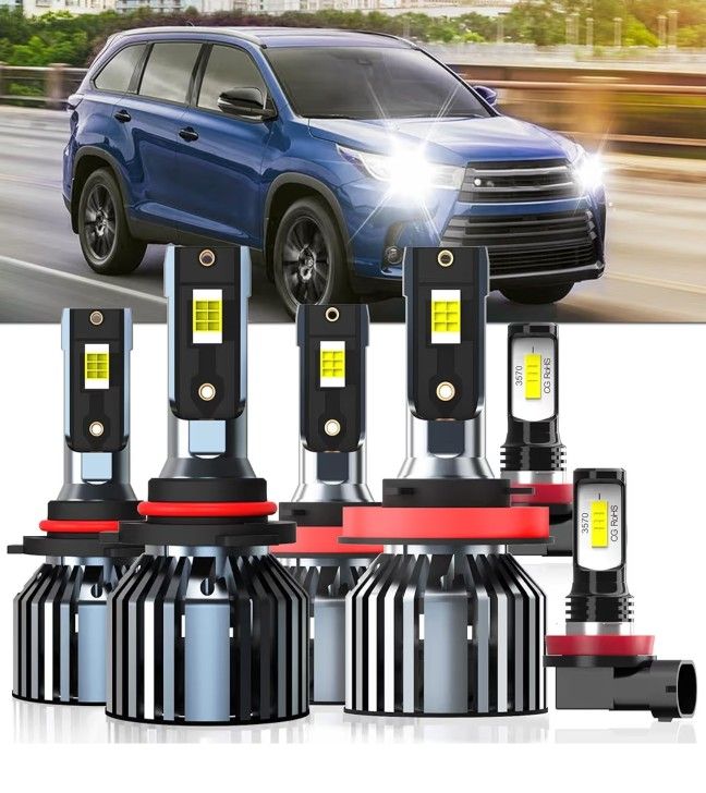 Luces, 9005 de haz alto H11 de haz bajo H11 pack de 6 luces