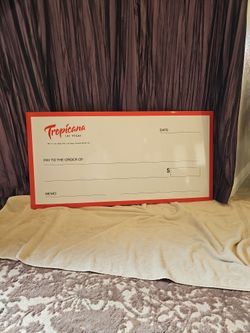 Tropicana Las Vegas Blank Check!
