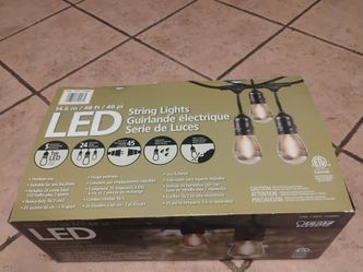 Outdoor string lights. 48'feet
