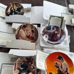 Gone With The Wind And  Aladin & Beauty And The Beast  Collector Plates
