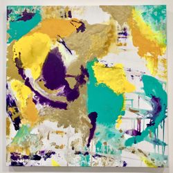 Make A Offer Obstract painting, acrylic hand made, art 30x30