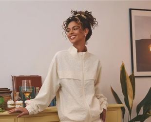 Brand New Women's Cream Lukka. Lux Jacket Size XS