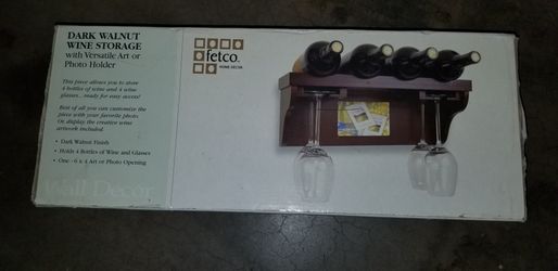 Wine rack wall shelf