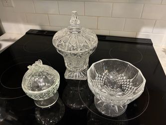 Glass decor bowls