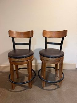Ashley Swivel Bar Stools Set of 2 – Only $60