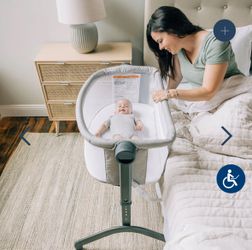 New in Box - Beside Me™ Wink Bassinet & Bedside Sleeper - Pebble Grey