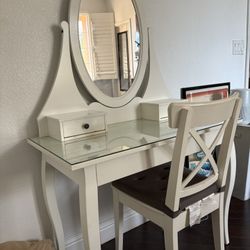 IKEA Vanity With Chair 