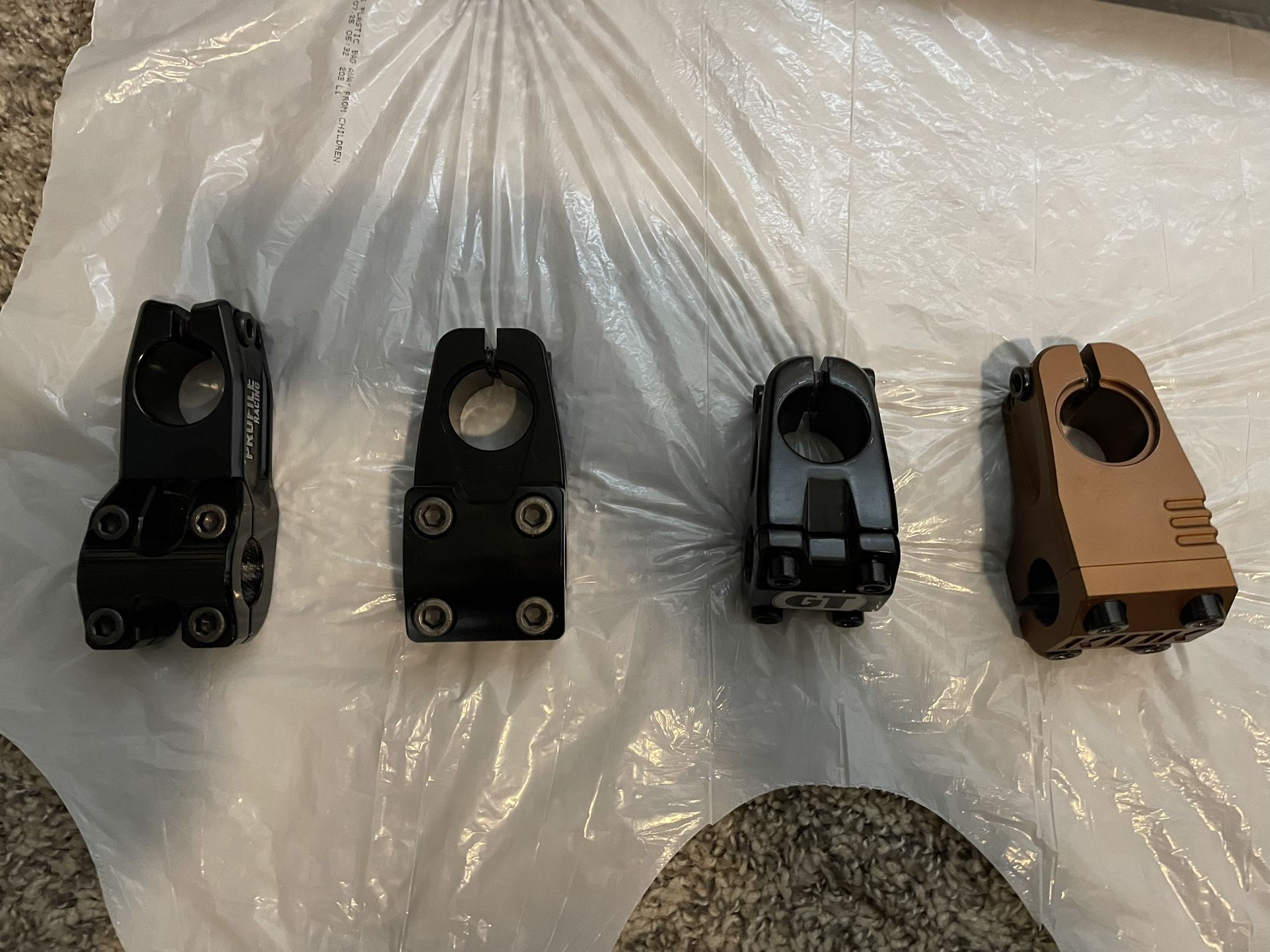 Bmx Stems, Sprocket And Pegs For Sale