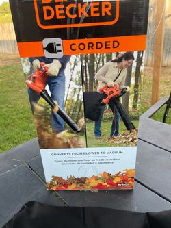 Black and decker electric blower and vacuum