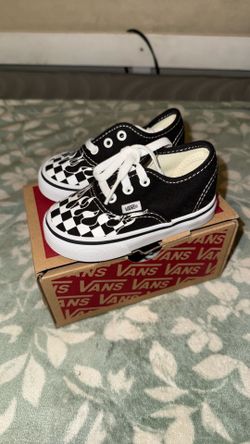 Checkered Flame Baby Vans