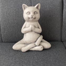 Meditation Cat Yoga Statue Home Decor