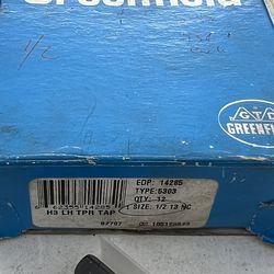 GREENFIELD 1/2-13NC Tap/Tapping bits (6 pcs)Made in USA