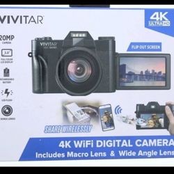 Vivitar 4K WiFi Digital Camera Point And Shoot VECXX101