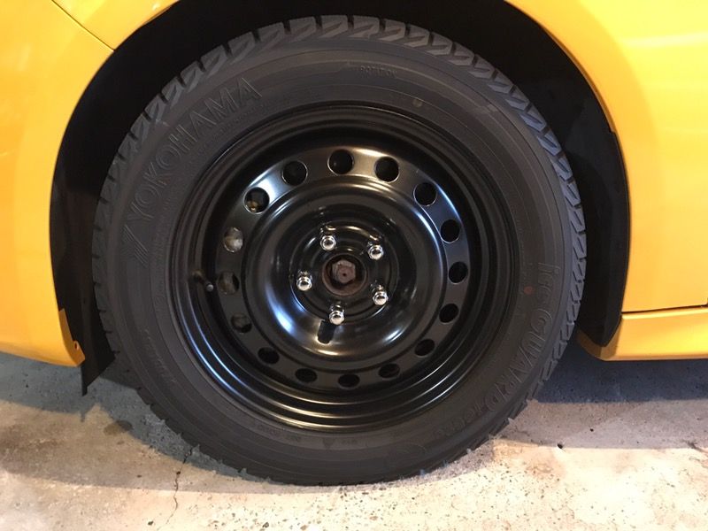 Focus st winter Yokohama tires mointed on steel wheels
