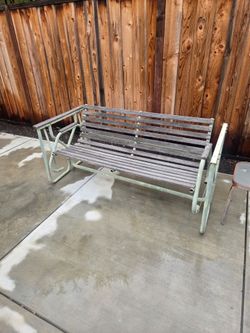 Rocking chair bench