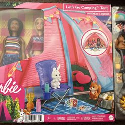 Barbie Let’s Go Camping Tent Doll Toy 