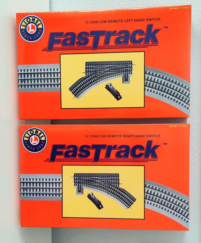 Lionel Fastrack 6-12045 O36 hot Remote Left Hand Switch