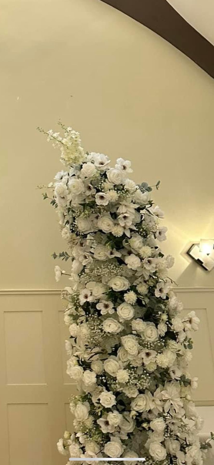 Silk Flower Wedding Arch