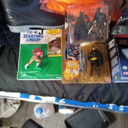 Toys From The Past NFL ,BATMAN,SHARKS,NES NINTENDO CLASSIC EDITION w/ 30 Games Included With Console ,Klay Thompson Figurine,Willy Mc Coy SF Giants St