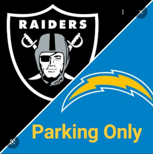 Parking Only Las Vegas Raiders vs Los Angeles Chargers Sofi Stadium 