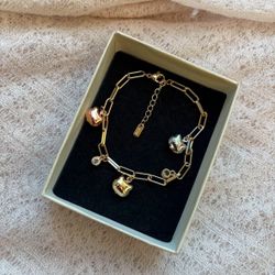 Hello Kitty Charm Bracelet Gold Plated