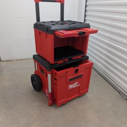 Milwaukee PACKOUT Rolling Drawer Box and Packout Cabinet Box