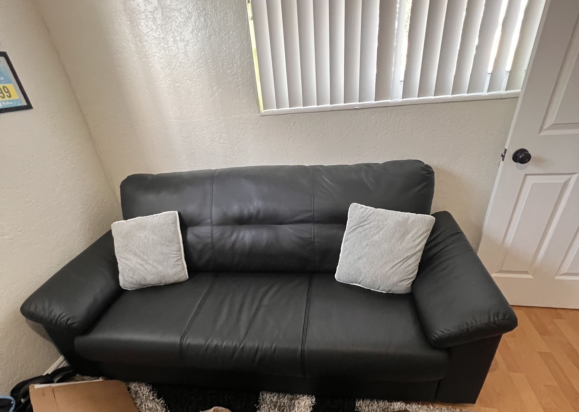 Black Leather Couch
