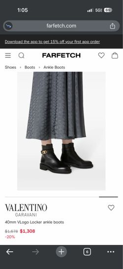 Valentino 40mm VLogo Locker ankle boots