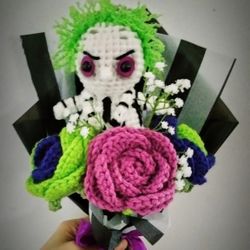 Halloween Bettle Juice Bouquet 💐 💚 💜
