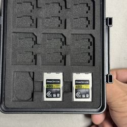 2x 480GB CFexpress Type A Cards – FX3 / A7SIII / A7IV / A7RV Ready