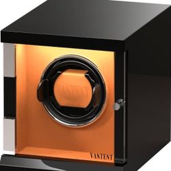 Watch Winder for Automatic Watches with LED Lighting Shining Finishing and Quiet Motor