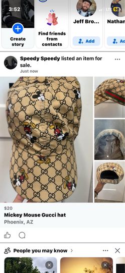 Gucci Mickey Mouse hat. Have a bleach stain inside