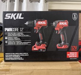 Skil PWRCORE 12v Drill And Impact Driver Kit, Jigsaw and light