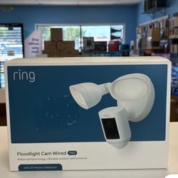 Ring Floodlight Cam Wired Pro 3D Motion Outdoor White New Sealed