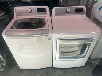 LG Top Load Washer and Gas Dryer Set