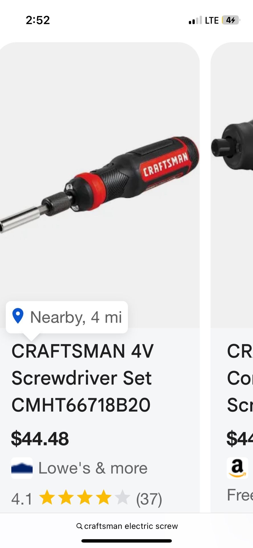 Craftsman Screwdriver New