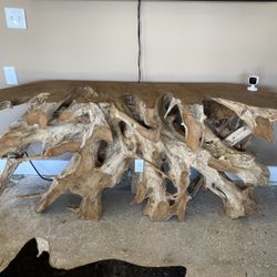 *** Beautiful Organic Natural Solid Teak Wood Console, Entry Table , Tv Stand 