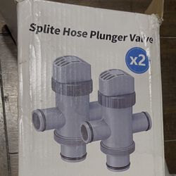 Pool Dual Split Hose Plunger Valve Compatible with Intex Pool Parts